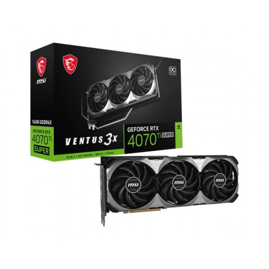 RTX 4070 Ti Super 16GB MSI 3X OC GDDR6X 3 Fan