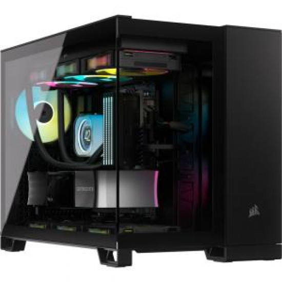 Corsair 2500D AIRFLOW Mid-Tower Dual Chamber PC Case, Black | Corsair