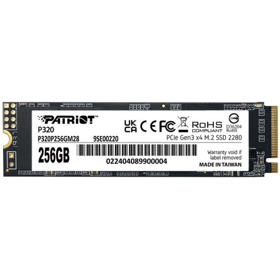 SSD Patriot Viper P320 M.2 PCI-Ex4 NVMe 256GB 2.2GB/s