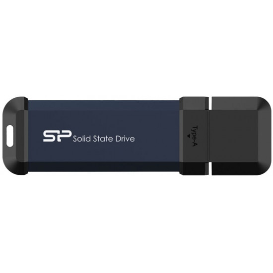 SILICON POWER Portable SSD MS60 Discover Future-Forward SSD, 1TB, Blue