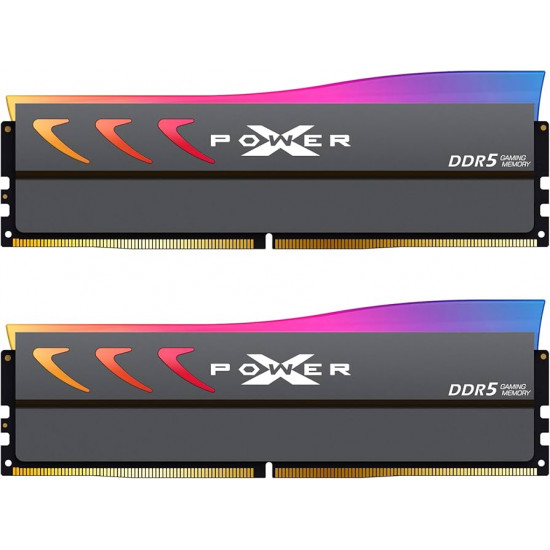 SILICON POWER DDR5 XPOWER Storm RGB Gaming DDR5 32GB 2x16GB 6000MHz CL30 1.35V UDIMM Gray