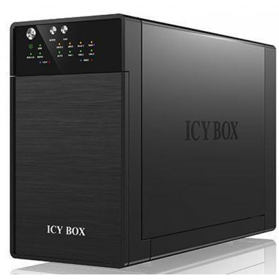 ICY BOX IB-RD3620SU3 External RAID system for 2x3.5 SATA I/II/III USB 3.0 eSATA Black