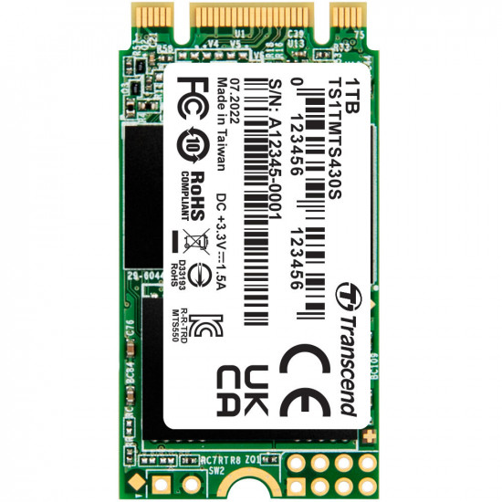 TRANSCEND 1TB M.2 2242 SSD SATA3 B+M Key TLC