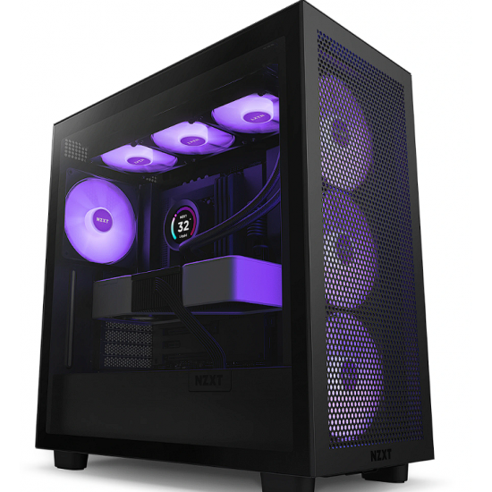 NZXT PC CASE H7 FLOW RGB MIDI TOWER WINDOW BLACK