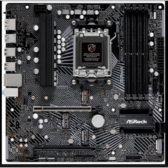 Asrock B650M PG Lightning AMD B650 Socket AM5 micro ATX