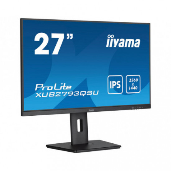 iiyama XUB2793QSU-B7 computer monitor 68.6 cm (27) 2560 x 1140 pixels Wide Quad HD LED Black