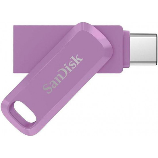 SanDisk Ultra Dual Drive Go USB Type- C, Lavender, Global, 400MB/s 128GB, EAN: 619659204280