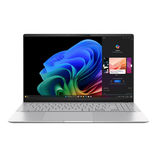 ASUS Vivobook S 15 OLED S5507QA-MA049W Snapdragon X Elite X1E 78 100 15.6" 3K 120Hz 600nits Glossy 32GB LPDDR5X SSD1TB Qualcomm Adreno NPU 45TOPs WLAN+BT Cam 70WHrs Win11 Cool Silver