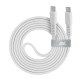 CABLE USB-C TO USB-C 2.1M/WHITE PS6005 WT21 RIVACASE