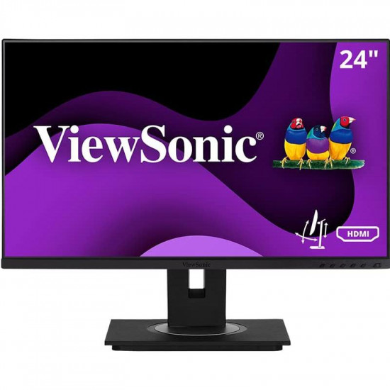 61cm/24'' (1920x1080) ViewSonic VG2448A-2 16:9 5ms HDMI VGA DisplayPort USB VESA Pivot Speaker Full HD Black