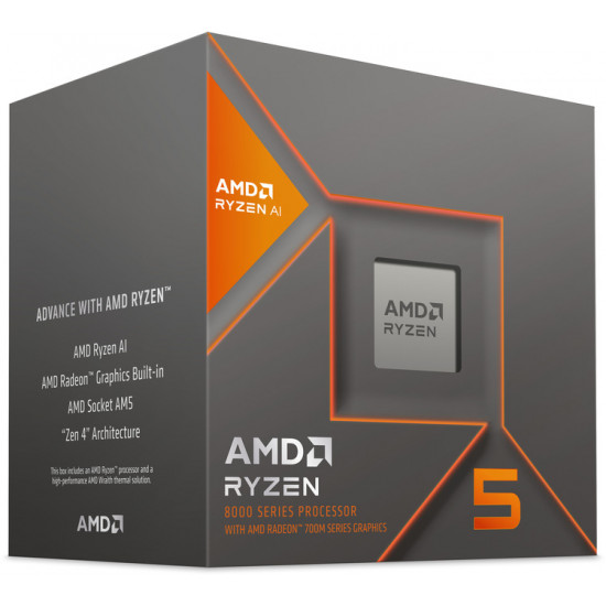 AMD AM5 Ryzen 5 8600G Box 3,8GHz MAX 5,0GHz 6xCore 12xThreads 22MB 65W