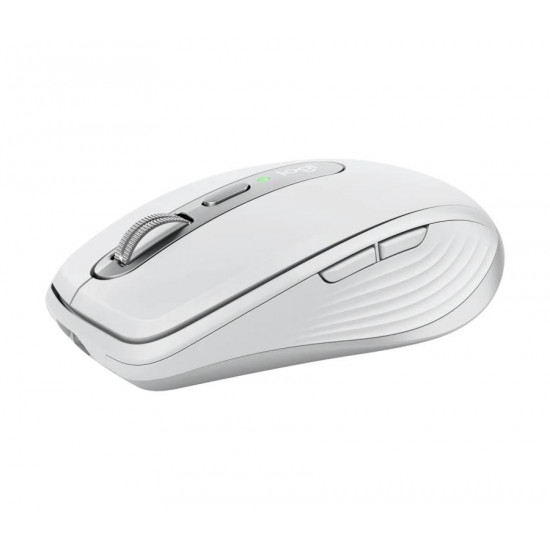  Logitech MX Anywhere 3S Mouse - RF Wireless + Bluetooth, Laser, 8000 DPI, Pale Grey (White)