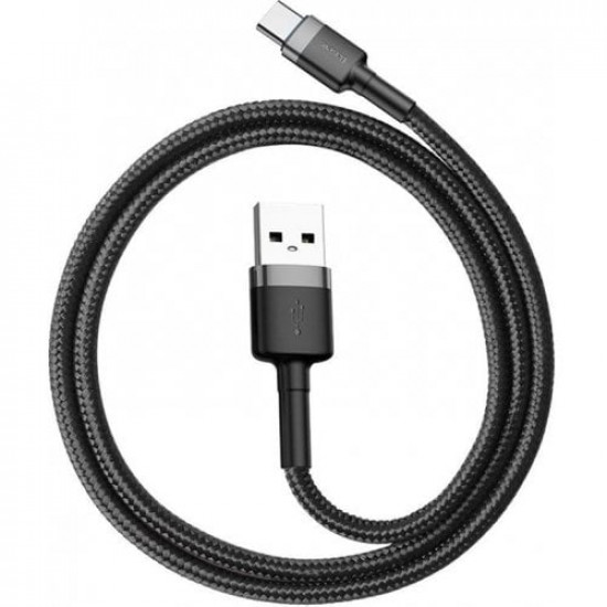 Cable Baseus Cafule CATKLF-CG1 (USB 2.0 - USB type C 2m grey and black color)