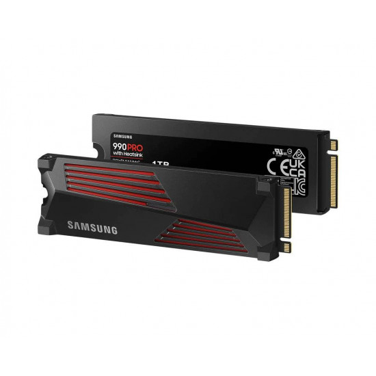 Samsung SSD 1TB M.2 PCIEx4 PCI Gen4.0 990 Pro with Heatsink 600 TBW 5 yrs