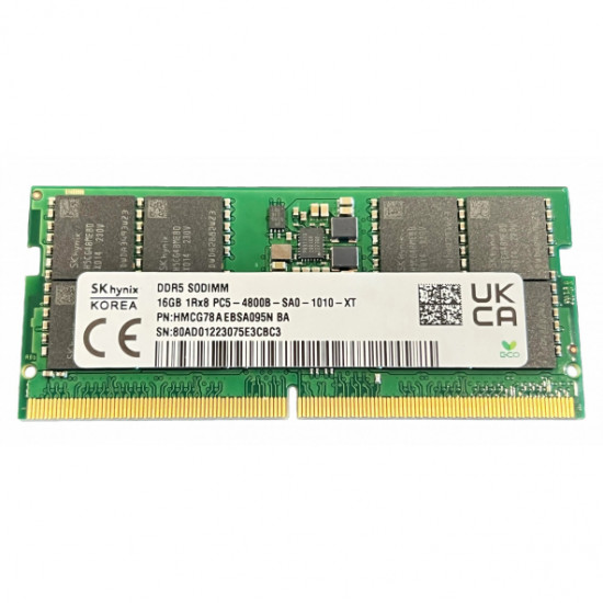 Hynix SO-DIMM 16GB DDR5 1Rx8 4800MHz PC5-38400 HMCG78AEBSA095N