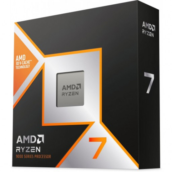 AMD CPU Desktop Ryzen 7 8/16T 9800X3D (5.2GHz,104MB,120W,AM5) box, with Radeon Graphics