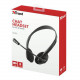 HEADSET PRIMO CHAT/21665 TRUST Cord length: 1.8 m Volume control: Yes