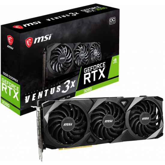 MSI GeForce RTX 3080 VENTUS 3X 10G OC NVIDIA, 10 GB GDDR6X - Used - Second hand