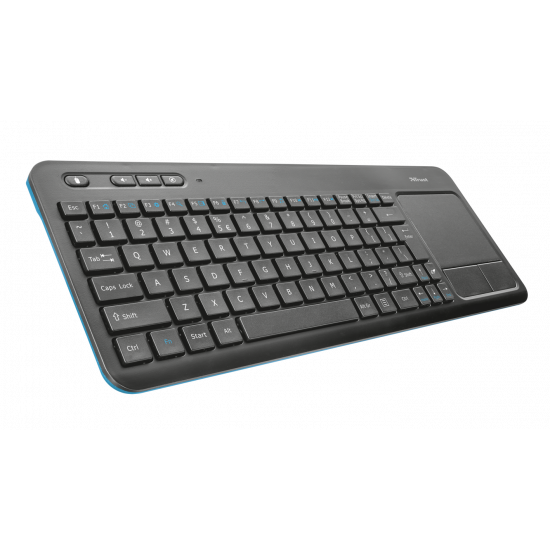TRUST VEZA Wireless multimedia keyboard with integrated XL touchpad | In Stock at ITworkup