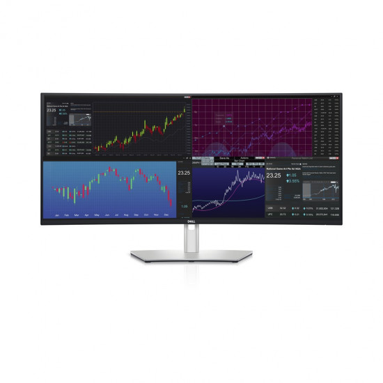 DELL UltraSharp U3824DW LED display 95.2 cm (37.5) 3840 x 1600 pixels Wide Quad HD+ LCD Black, Silver