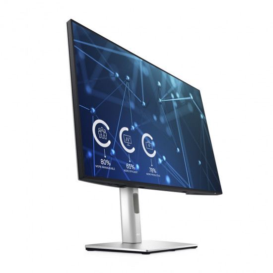 DELL UltraSharp U2421E LED display 61.2 cm (24.1) 1920 x 1200 pixels WUXGA LCD Silver