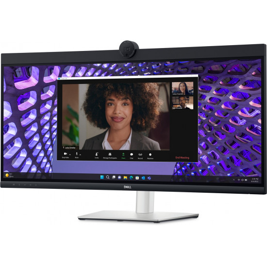 DELL P Series P3424WEB computer monitor 86.7 cm (34.1) 3440 x 1440 pixels 4K Ultra HD LCD Black