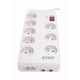 Surge protector Home 2m 8 outlets