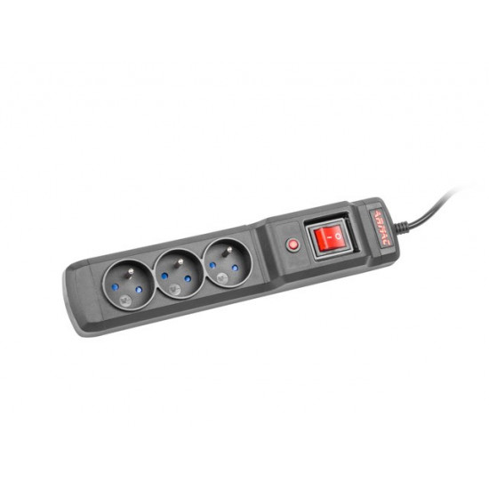 Surge Protector M3 Multi 1.5m black (3 slots)