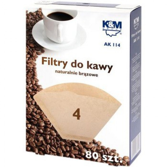 Coffee filtres, size 4, 80 pieces AK 114