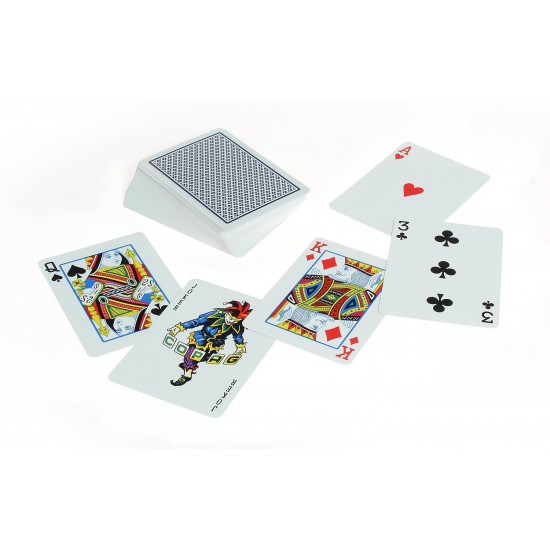 Blue Poker 100% Plastic PK2. Blue deck, index in 2 corners