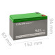 Gel battery | 12V | 9Ah | Max.90A | AGM