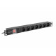 Surge protector Rack PDU 19 1U 10A 7X 230V PL 2m black C14