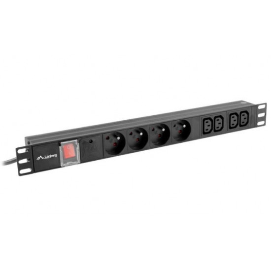 Surge protector Rack PDU 1U 10A 4X 230V PL 4X IEC C13 2m C14 black