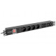 Surge protector Rack PDU 1U 10A 4X 230V PL 4X IEC C13 2m C14 black