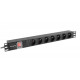 Surge protector Rack PDU 19 1U 16A 7X 230V PL 2m black