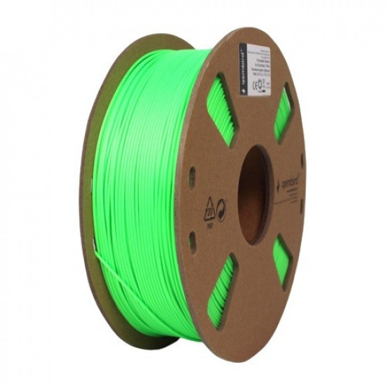 3D printer filament PLA / 1.75mm / fluorescent green