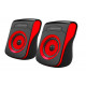 Speakers 2.0 USB FLAMENCO black-red