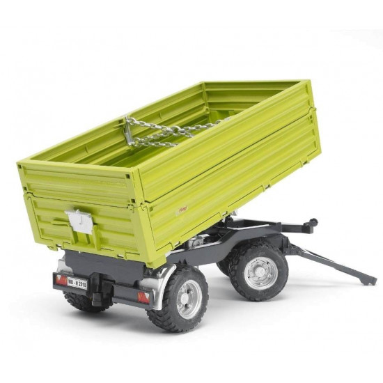 Tipper trailer with raised sides