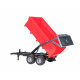 Tipping trailer red