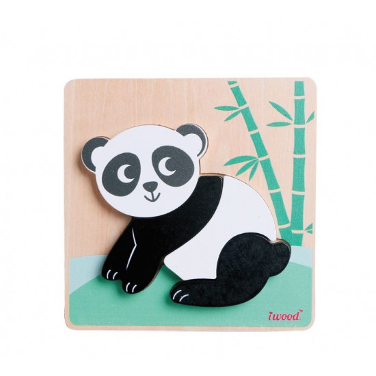 Animal puzzle Panda wooden