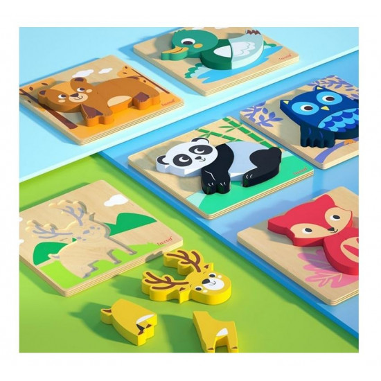 Animal puzzle Panda wooden