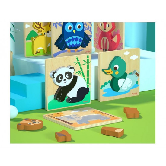 Animal puzzle Bear wooden