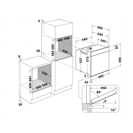 WTAC8411SCAN Oven