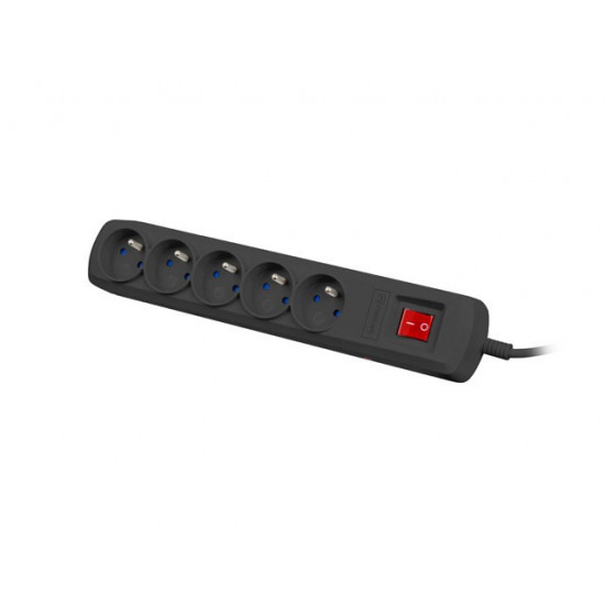 Surge protector Bercy 400 5m 5 sockets black