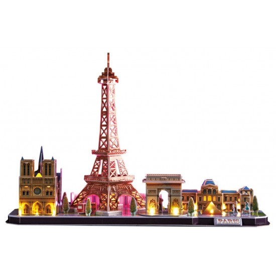 Cubic Fun Puzzle 3D LED City Line Paris