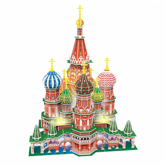 Cubic Fun Puzzle 3D LED St.Basils Cathedral