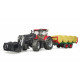 Bruder Case Tractor with loader and trailer