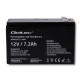 AGM battery 12V 7.2Ah, max. 108A