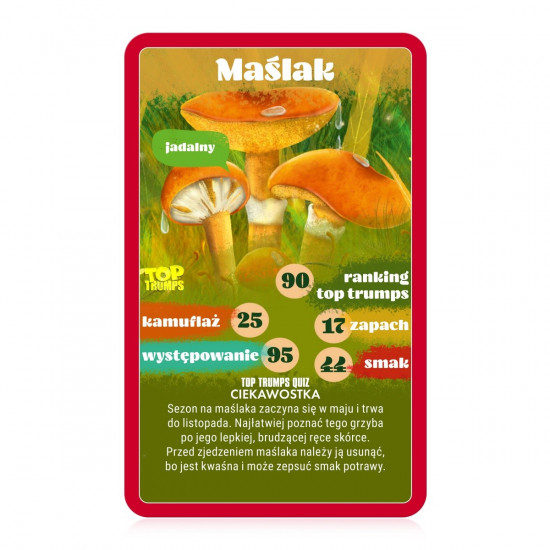 Cards game Top Trumps Mushroom picking