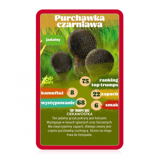 Cards game Top Trumps Mushroom picking